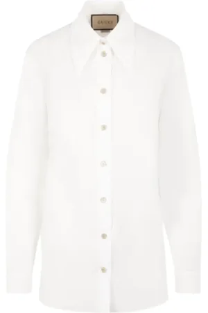 Gucci Mujer, Blusas y Camisas, Blanco, Talla: S