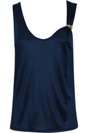 Elisabetta Franchi Mujer, Camisetas, Azul, Talla: M