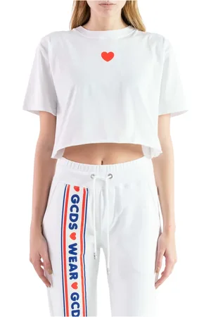 GCDS Mujer, Camisetas, Blanco, Talla: M