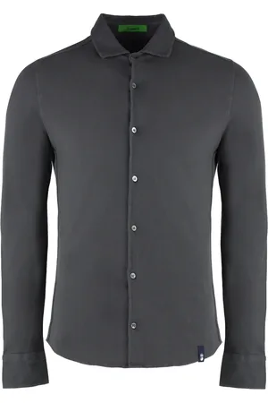DRUMOHR Hombre, Camisas, Gris, Talla: S
