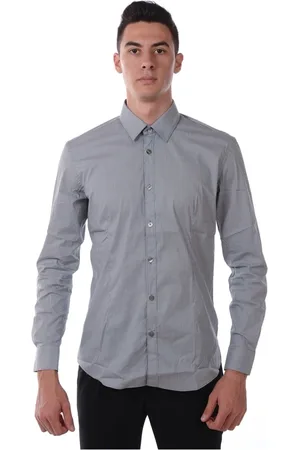 D.A. Daniele Alessandrini Hombre, Camisas, Gris, Talla: M