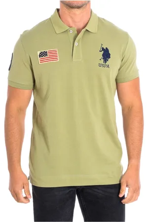 U.S. Polo Assn. Hombre, Camisetas, Verde, Talla: M