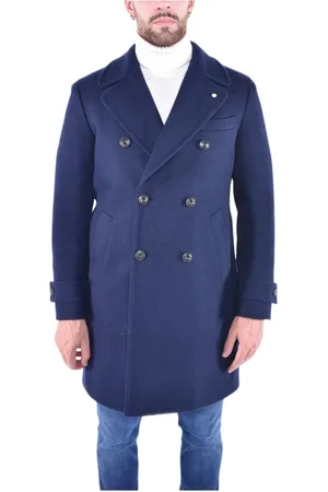 L.B.M. 1911 Hombre, Abrigos, Azul, Talla: L