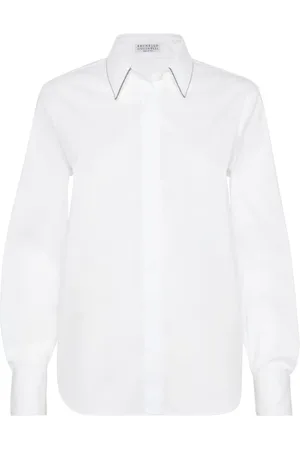 Brunello Cucinelli Mujer, Blusas y Camisas, Blanco, Talla: S