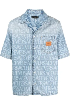 VERSACE Hombre, Camisas, Azul, Talla: L