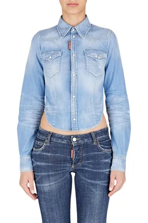 Dsquared2 Mujer, Blusas y Camisas, Azul, Talla: S