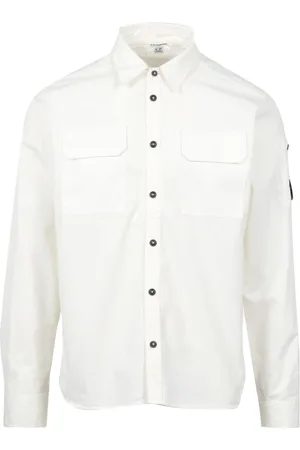 C.P. Company Hombre, Camisas, Blanco, Talla: L