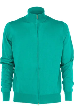 CASHMERE COMPANY Hombre, Jerseys, Verde, Talla: L