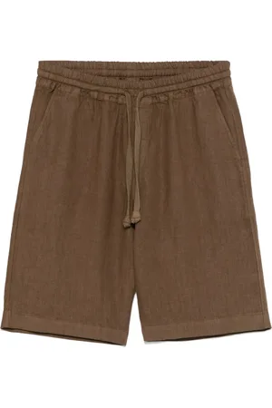 FEDELI Hombre, Pantalones cortos, Marrón, Talla: L