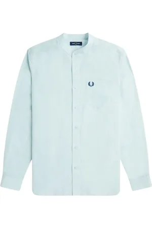 Fred Perry Hombre, Camisas, Azul, Talla: L