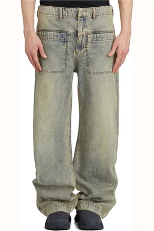 Entire Studios Hombre, Vaqueros, Azul, Talla: L