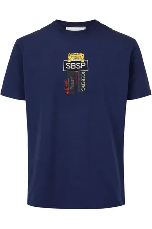 Iceberg Hombre, Camisetas, Azul, Talla: 2XL