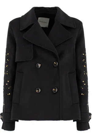 ERMANNO SCERVINO Mujer, Abrigos, Negro, Talla: S