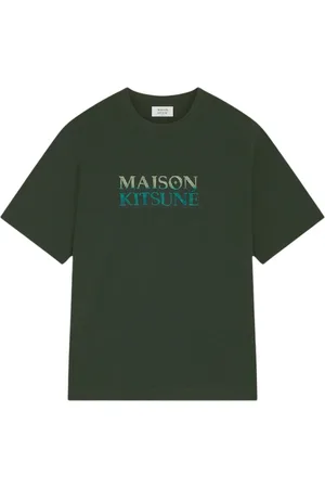 Maison Kitsuné Hombre, Camisetas, Verde, Talla: M