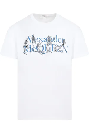 Alexander McQueen Hombre, Camisetas, Blanco, Talla: S