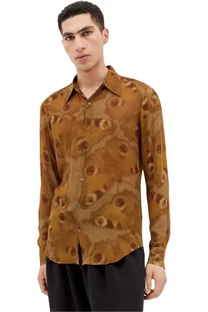 DRIES VAN NOTEN Hombre, Camisas, Marrón, Talla: S