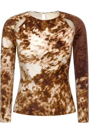 Roberto Cavalli Mujer, Camisetas, Marrón, Talla: 2XS