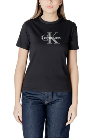 Calvin Klein Mujer, Camisetas, Negro, Talla: S