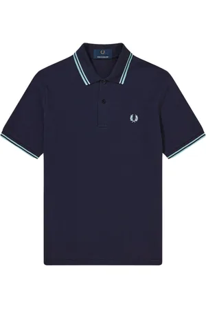 Fred Perry Hombre, Camisetas, Azul, Talla: 3XS