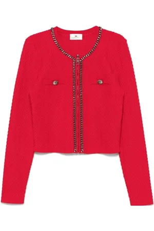 Elisabetta Franchi Mujer, Chaquetas, Rojo, Talla: S
