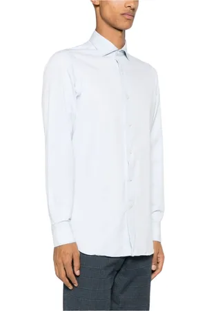 Finamore Hombre, Camisas, Azul, Talla: 2XL
