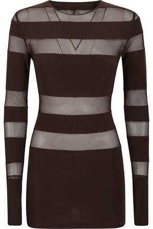 Norma Kamali Mujer, Camisetas, Marrón, Talla: M