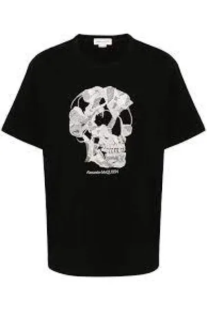Alexander McQueen Hombre, Camisetas, Negro, Talla: M