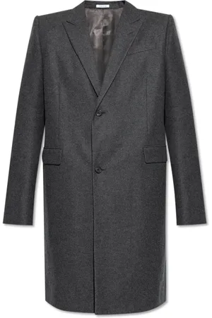 Alexander McQueen Hombre, Abrigos, Gris, Talla: M