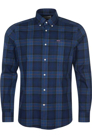 Barbour Hombre, Camisas, Azul, Talla: L