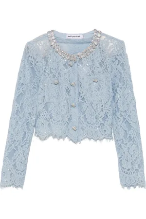 Self-Portrait Mujer, Blusas y Camisas, Azul, Talla: XS