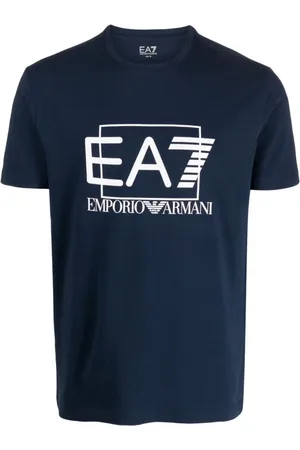 EA7 Hombre, Camisetas, Azul, Talla: XL
