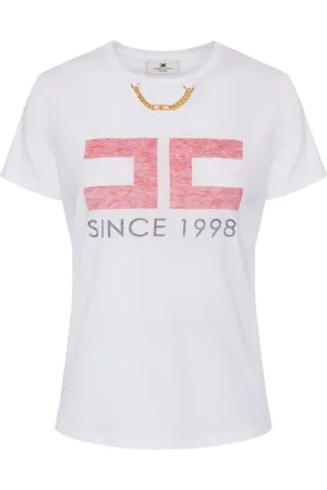 Elisabetta Franchi Mujer, Camisetas, Blanco, Talla: M