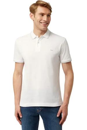 HARMONT&BLAINE Hombre, Camisetas, Blanco, Talla: XL