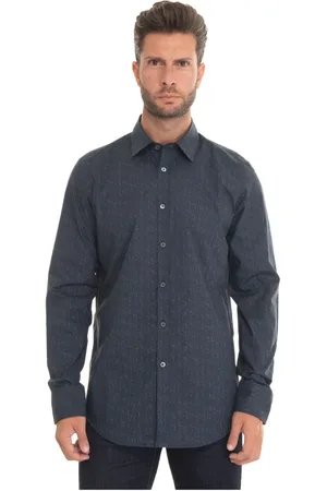 CANALI Hombre, Camisas, Azul, Talla: L