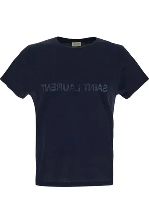 Saint Laurent Hombre, Camisetas, Azul, Talla: L