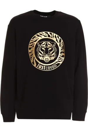 Roberto Cavalli Hombre, Sudaderas, Negro, Talla: M