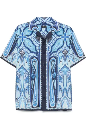 Etro Hombre, Camisas, Azul, Talla: 2XL