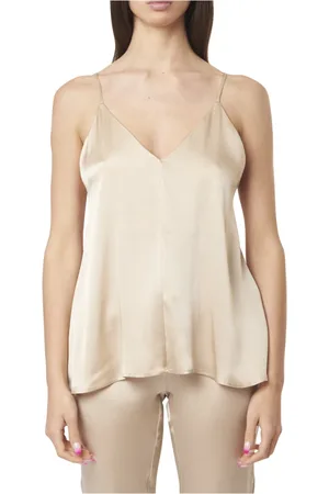SEMICOUTURE Mujer, Camisetas, Marrón, Talla: S