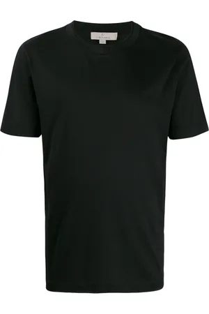 CANALI Hombre, Camisetas, Negro, Talla: L