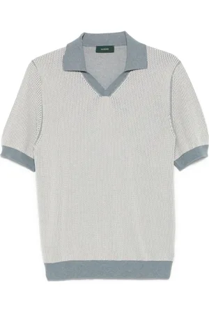 ZANONE Hombre, Camisetas, Azul, Talla: XL