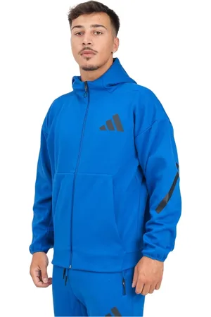 adidas Hombre, Sudaderas, Azul, Talla: 2XL