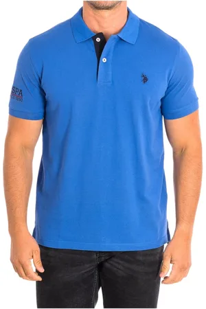 U.S. Polo Assn. Hombre, Camisetas, Azul, Talla: M