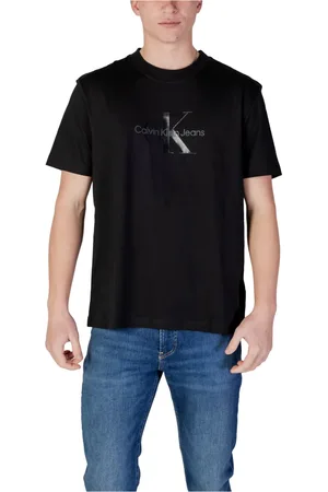 Calvin Klein Hombre, Camisetas, Negro, Talla: L