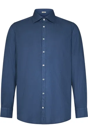 MASSIMO ALBA Hombre, Camisas, Azul, Talla: S
