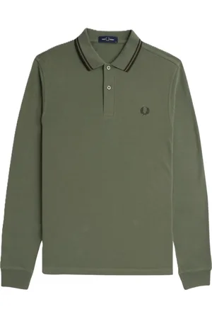 Fred Perry Hombre, Camisetas, Verde, Talla: S