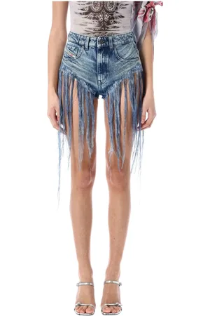 Diesel Mujer, Pantalones cortos, Azul, Talla: W28