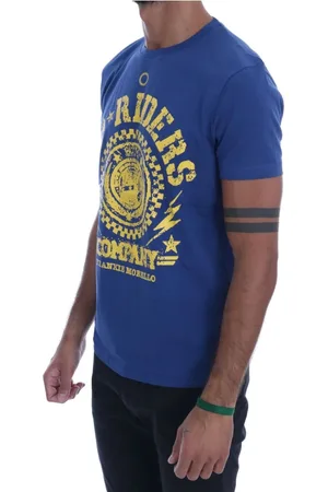 FRANKIE MORELLO Hombre, Camisetas, Azul, Talla: S