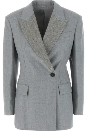 Brunello Cucinelli Mujer, Chaquetas, Gris, Talla: M