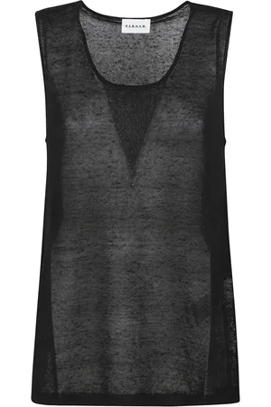 P.A.R.O.S.H. Mujer, Camisetas, Negro, Talla: S