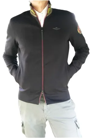 Aeronautica Militare Hombre, Sudaderas, Negro, Talla: S